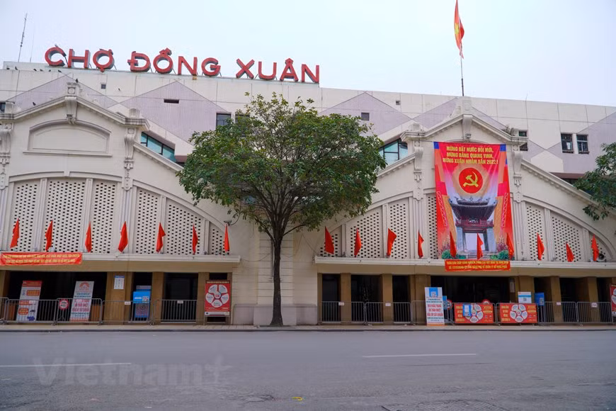 组图：2022壬寅年大年初一祥和宁静的河内街道 ảnh 2