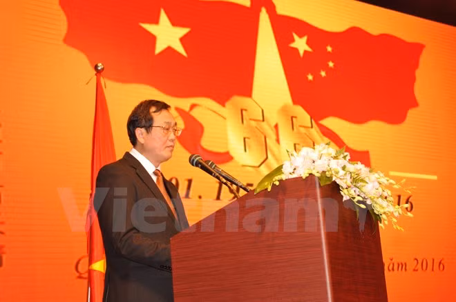 越南驻广州总领事馆举行越中建交66周年招待会 ảnh 1