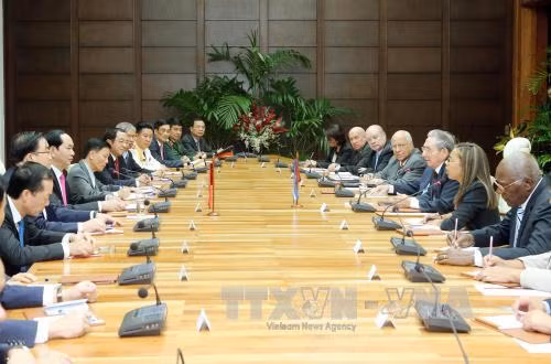 越南与古巴发表联合声明 ảnh 1