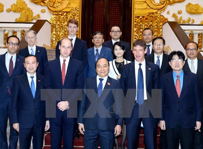 阮春福总理会见英国王子威廉 ảnh 1 阮春福总理会见英国王子威廉 ảnh 1