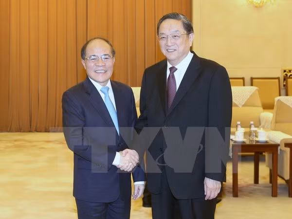 国会主席阮生雄会见中国政协主席俞正声 ảnh 1 国会主席阮生雄会见中国政协主席俞正声 ảnh 1