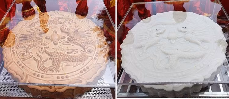 一对超大的中秋月饼破越南纪录 ảnh 1