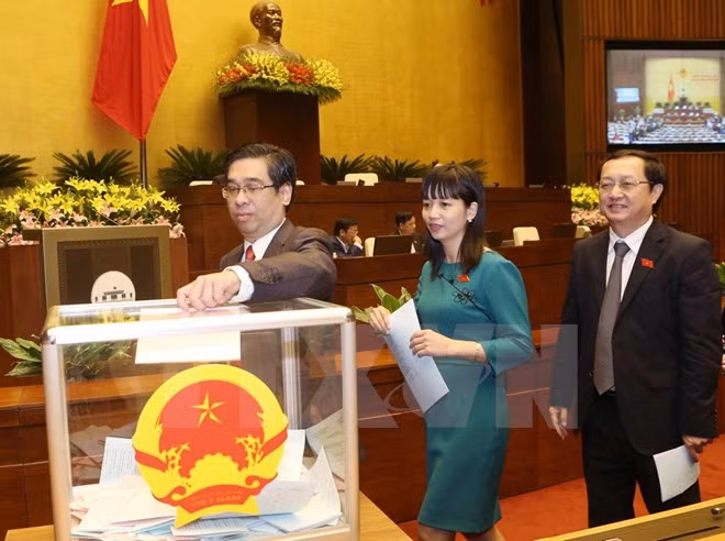 国会按程序批准任命政府3位副总理和18位部长及其他成员职务 ảnh 1