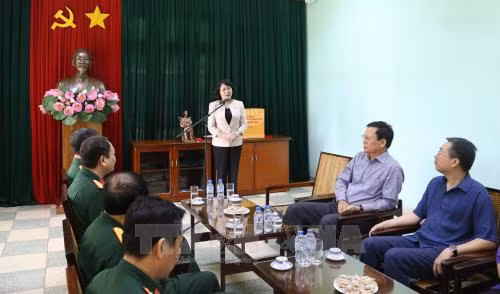 越南国家副主席邓氏玉盛：保卫胡志明主席遗体是无上光荣的任务 ảnh 1