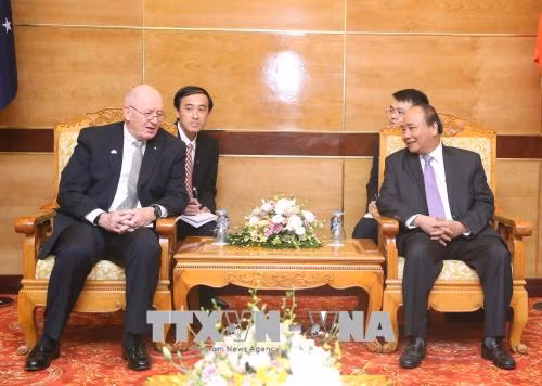 越南政府总理阮春福会见澳大利亚总督科斯格罗夫 ảnh 1 越南政府总理阮春福会见澳大利亚总督科斯格罗夫 ảnh 1