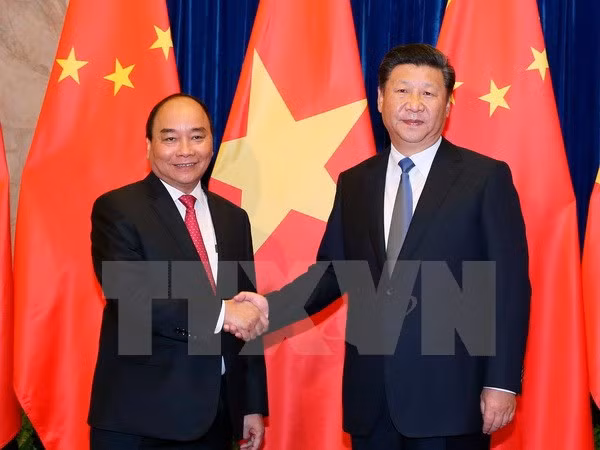 阮春福总理会见中共中央总书记、国家主席习近平 ảnh 1 阮春福总理会见中共中央总书记、国家主席习近平 ảnh 1
