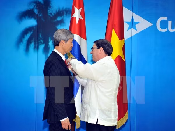 越南驻古巴大使杨明被授予古巴国务委员会友谊勋章 ảnh 1 越南驻古巴大使杨明被授予古巴国务委员会友谊勋章 ảnh 1