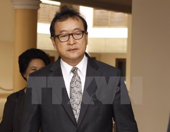 柬埔寨金边初级法院判处反对党救国党领袖桑兰西有期徒刑五年 ảnh 1