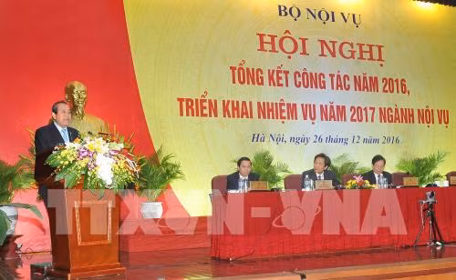 越南政府常务副总理张和平出席内务部门工作总结会议 ảnh 1