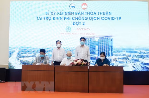为平阳省各工业园区采购防疫物资提供支持 ảnh 1