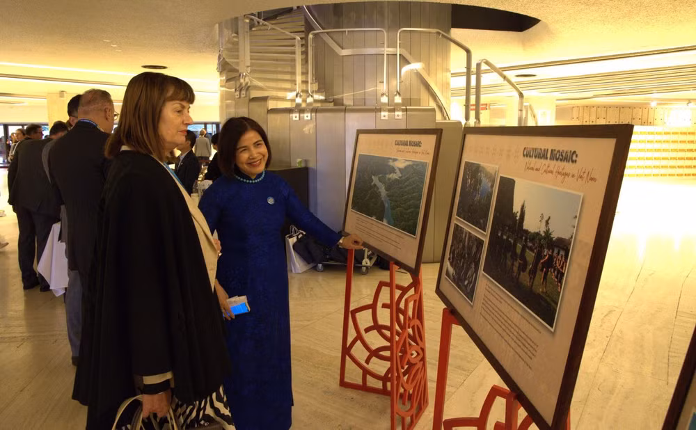 “文化色彩：越南自然和文化遗产”图片展在联合国日内瓦总部举行 ảnh 2