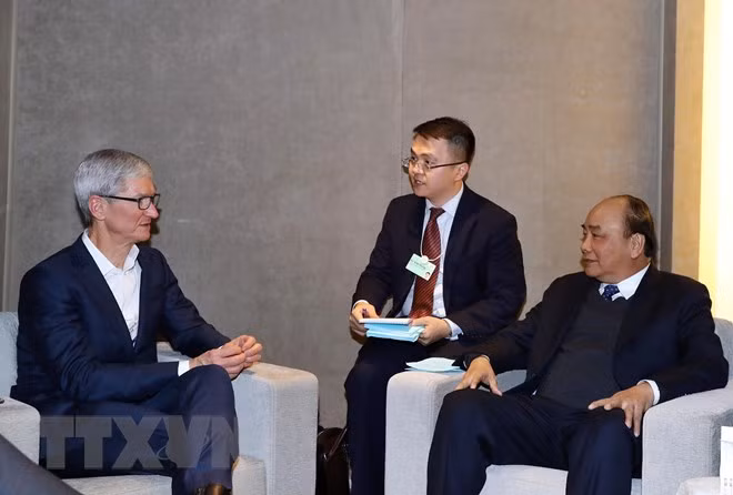 WEF Davos 2019:越南政府总理阮春福会见跨国集团领导 ảnh 1 WEF Davos 2019:越南政府总理阮春福会见跨国集团领导 ảnh 1