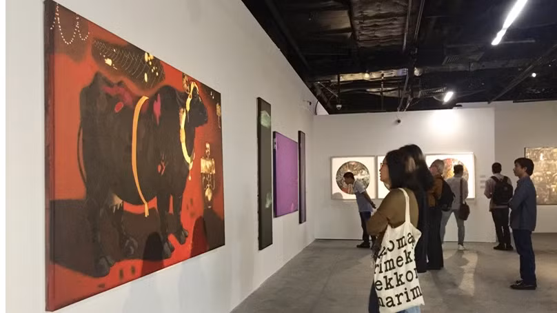 亚洲优秀画家的作品展在河内举行 ảnh 1
