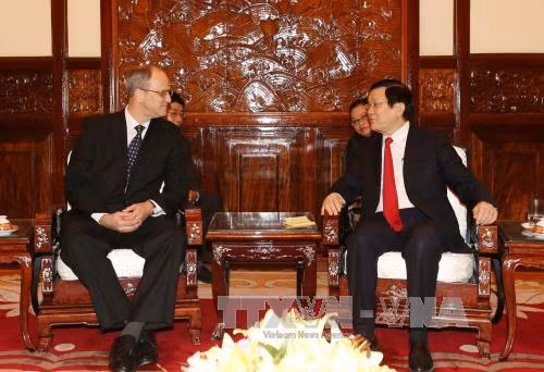 越南国家主席张晋创分别会见科威特和德国新任驻越南大使 ảnh 4