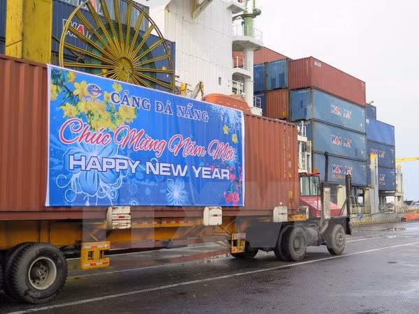 岘港市仙沙港口海防港迎来和拆卸首批货物 ảnh 1 岘港市仙沙港口海防港迎来和拆卸首批货物 ảnh 1