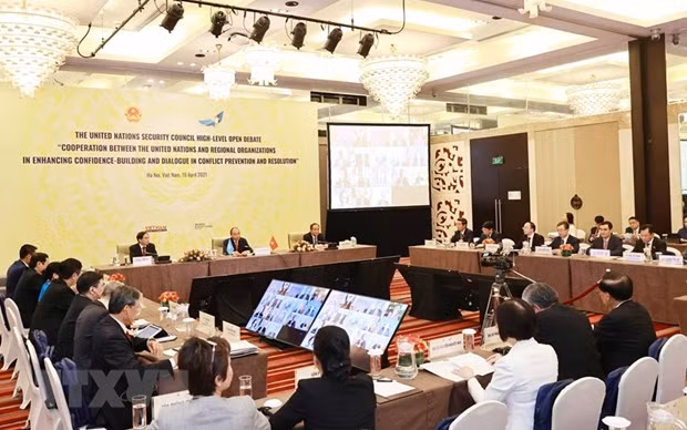 促进联合国与区域组织合作：由越南主持的高级别公开辩论会赢得国际社会的关注与好评 ảnh 1