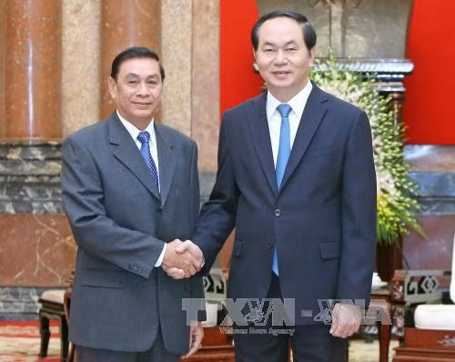 越南国家主席陈大光会见老挝国家主席办公厅主任蓬塔迪 ảnh 1 越南国家主席陈大光会见老挝国家主席办公厅主任蓬塔迪 ảnh 1