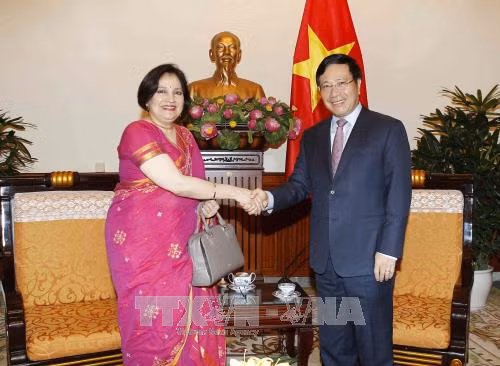 越印第九次副外长级政治磋商暨第六次战略对话在河内召开 ảnh 2 越印第九次副外长级政治磋商暨第六次战略对话在河内召开 ảnh 2