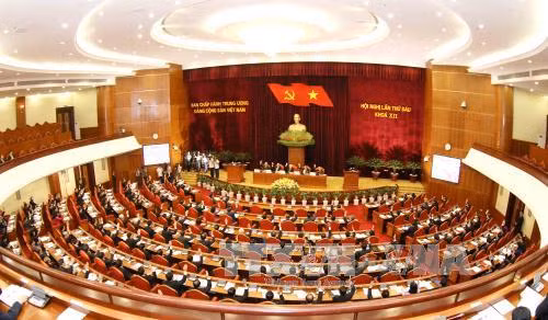 越共十二届六中全会第一天新闻公报 ảnh 1