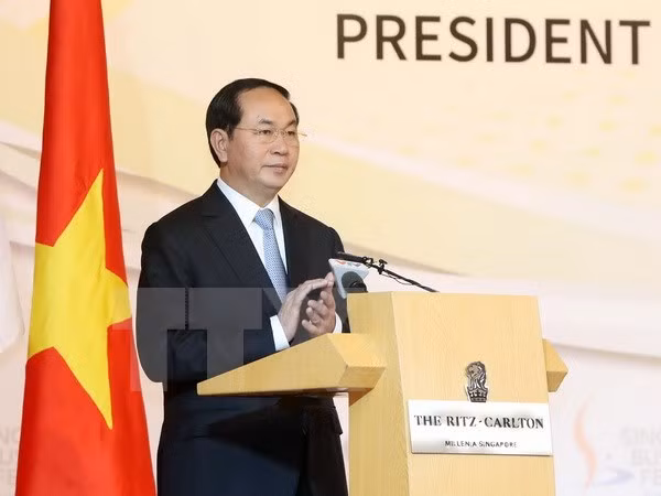 越南国家主席陈大光出席新加坡—越南企业论坛 ảnh 1