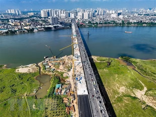 河内市永绥大桥二期工程将于国庆节前通车 ảnh 1 河内市永绥大桥二期工程将于国庆节前通车 ảnh 1