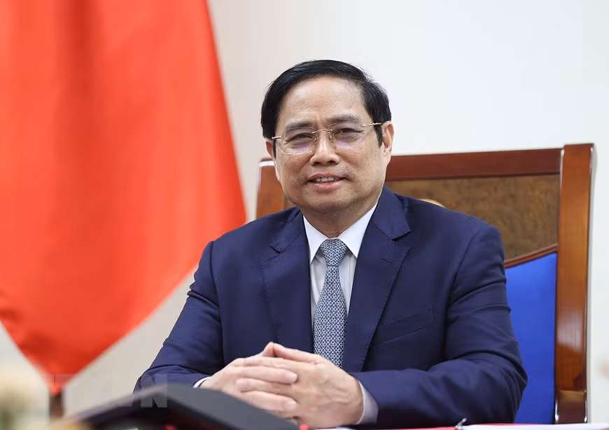 越南政府总理范明政与美国总统气候特使克里通电话 ảnh 1 越南政府总理范明政与美国总统气候特使克里通电话 ảnh 1