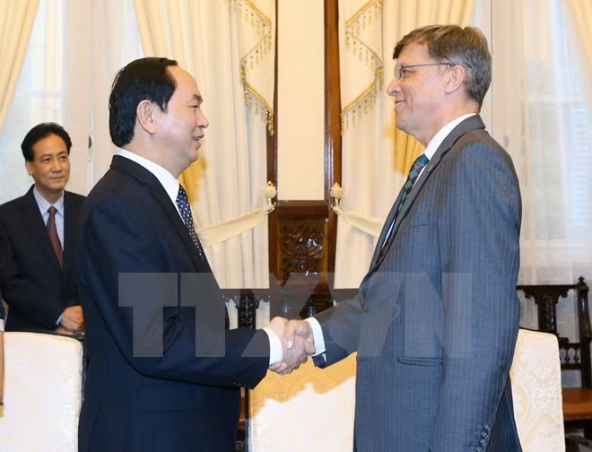 越南国家主席陈大光会见澳大利亚驻越南大使 ảnh 1