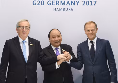 阮春福与各国和国际组织领导举行双边会晤 ảnh 3 阮春福与各国和国际组织领导举行双边会晤 ảnh 3
