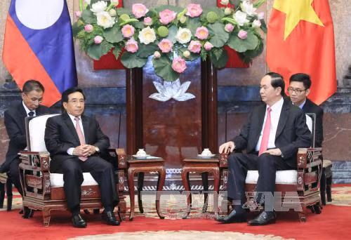 越南党和国家领导人分别会见老挝国家副主席潘坎•维帕万 ảnh 4
