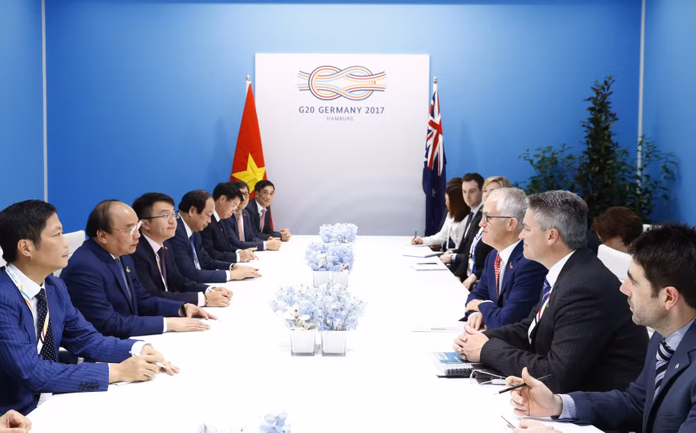 阮春福在G20峰会期间举行一系列双边会见活动 ảnh 4