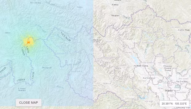老挝发生6.0级地震 ảnh 1