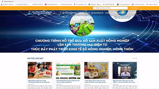 用于支持农业生产活动的电子门户网站正式开通 ảnh 1 用于支持农业生产活动的电子门户网站正式开通 ảnh 1