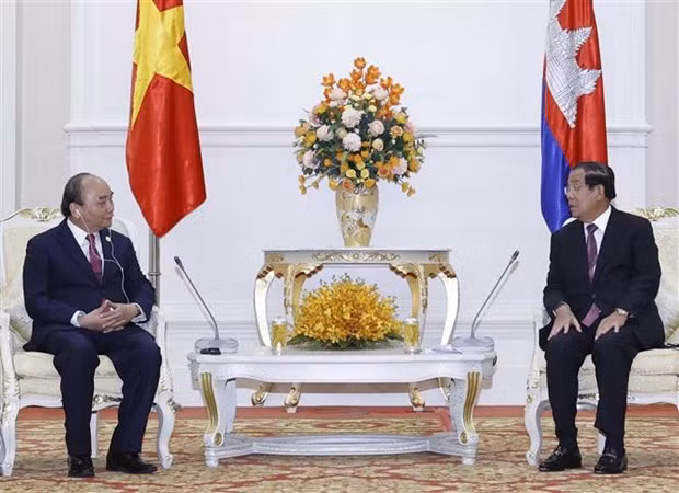 越南与柬埔寨发表联合声明 ảnh 2