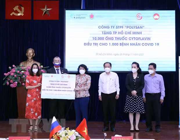 俄罗斯向胡志明市赠送新冠特效药 ảnh 1 俄罗斯向胡志明市赠送新冠特效药 ảnh 1