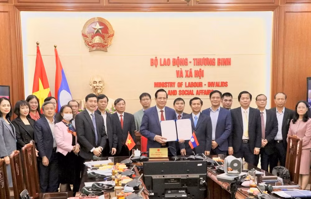 越南与老挝在劳务和社会福利领域进行合作 ảnh 1