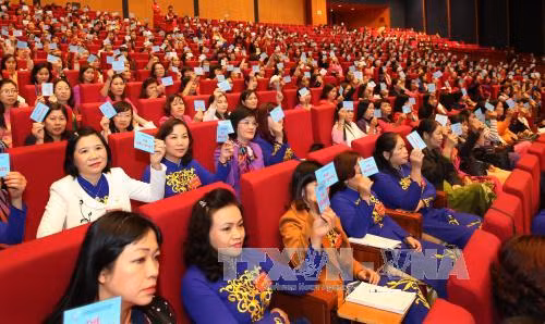 第十二次越南全国妇女代表大会选举产生新一届妇联执行委员会 ảnh 1
