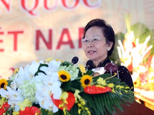 前国家副主席阮氏缘在大会上当选越南助学协会主席职务 ảnh 1
