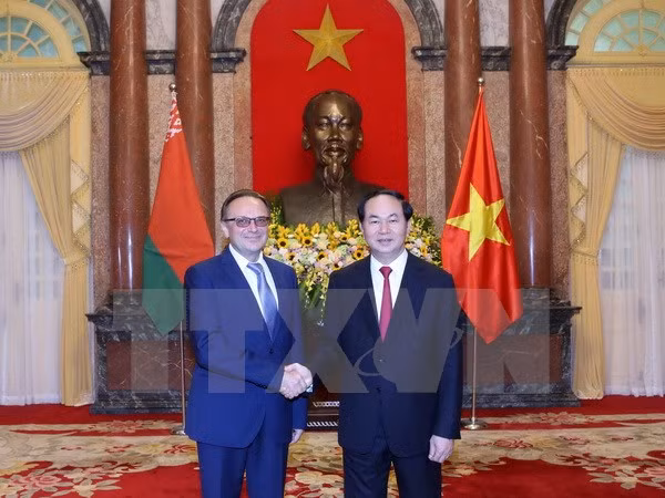 国家主席陈大光接受五国新任驻越大使递交国书 ảnh 2 国家主席陈大光接受五国新任驻越大使递交国书 ảnh 2