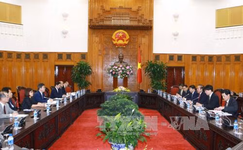 越南政府常务副总理张和平会见爱知县知事 ảnh 1 越南政府常务副总理张和平会见爱知县知事 ảnh 1