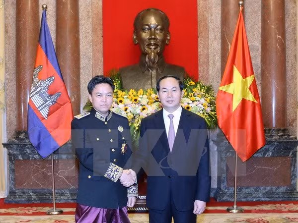 国家主席陈大光接受五国新任驻越大使递交国书 ảnh 3 国家主席陈大光接受五国新任驻越大使递交国书 ảnh 3