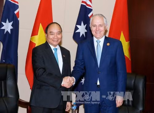 越南政府总理阮春福分别会见联合国秘书长与澳大利亚总理 ảnh 2