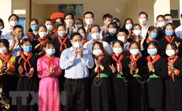 越南政府总理范明政走访太原省 ảnh 3