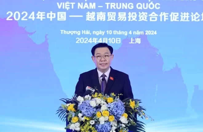 越南国会主席王廷惠出席促进越南与中国投资贸易合作政策法律论坛 ảnh 2