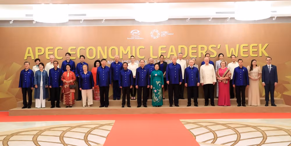 2017年APEC会议：越南国家主席陈大光主持晚宴 欢迎APEC领导人夫妇 ảnh 4