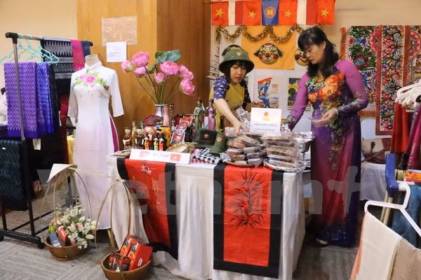 东盟妇女协会举办慈善义卖活动 共设展位86个 ảnh 1