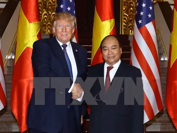 越南政府总理阮春福会见美国总统特朗普 ảnh 1 越南政府总理阮春福会见美国总统特朗普 ảnh 1