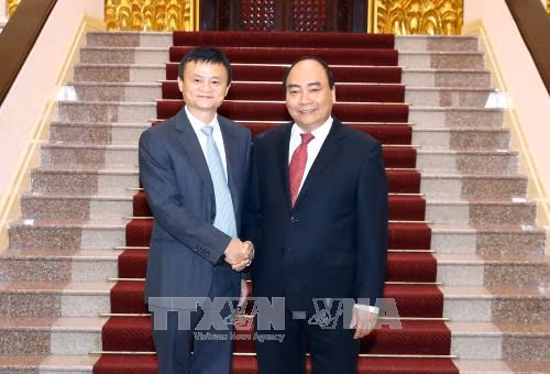 政府总理阮春福会见阿里巴巴总裁马云 ảnh 1