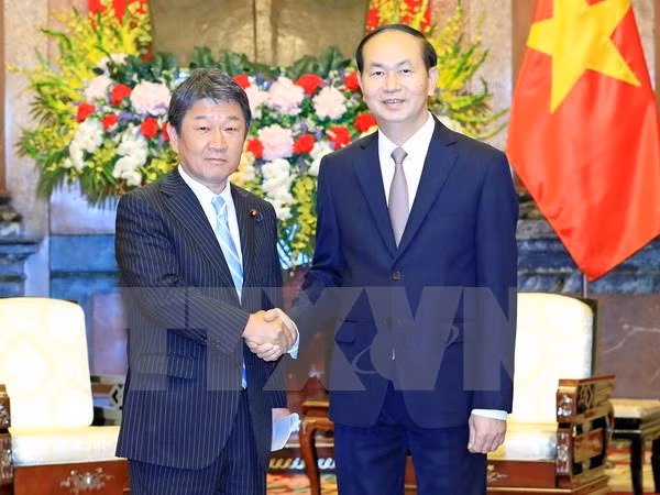 国家主席陈大光会见日本经济产业大臣兼经济振兴大臣茂木敏充 ảnh 1 国家主席陈大光会见日本经济产业大臣兼经济振兴大臣茂木敏充 ảnh 1
