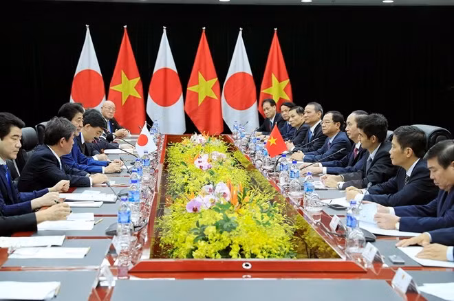 越南国家主席陈大光会见日本首相安倍晋三 ảnh 3