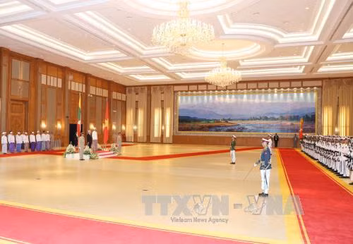 越缅领导人同意将两国关系提升为全面合作伙伴关系 ảnh 2